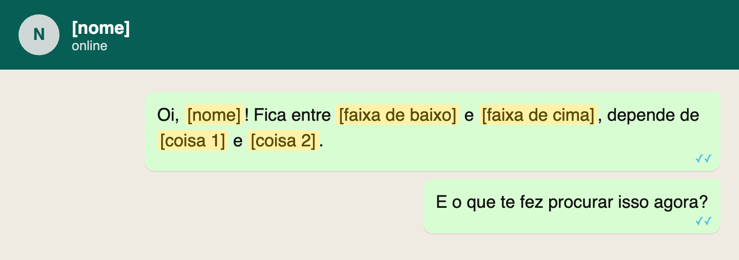 Script: Quando ela abre com o preço