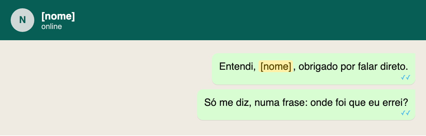 Script: Follow-up depois do 