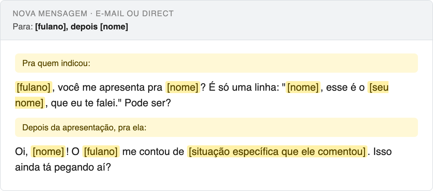 Script: A ponte por indicação