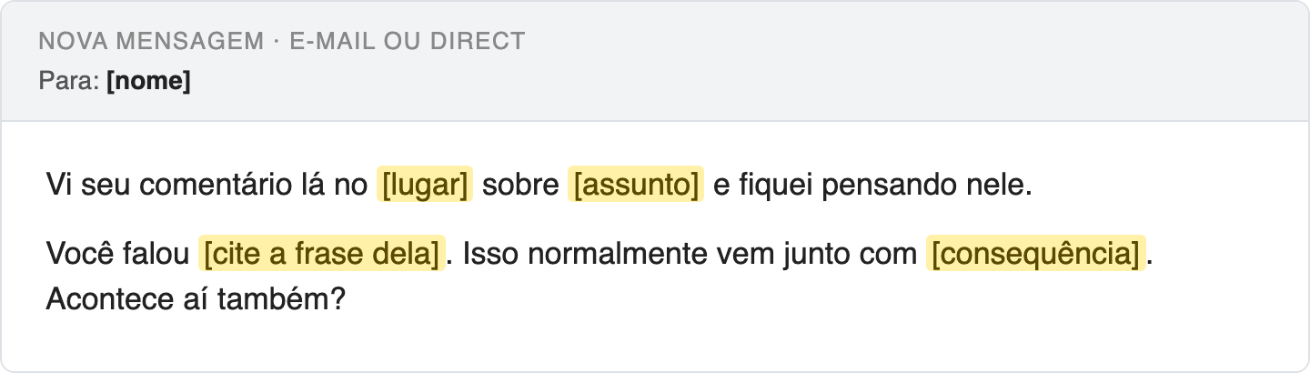 Script: O comentário que virou conversa